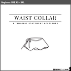 PDF Waist Collar Pattern - Sewing Therapy