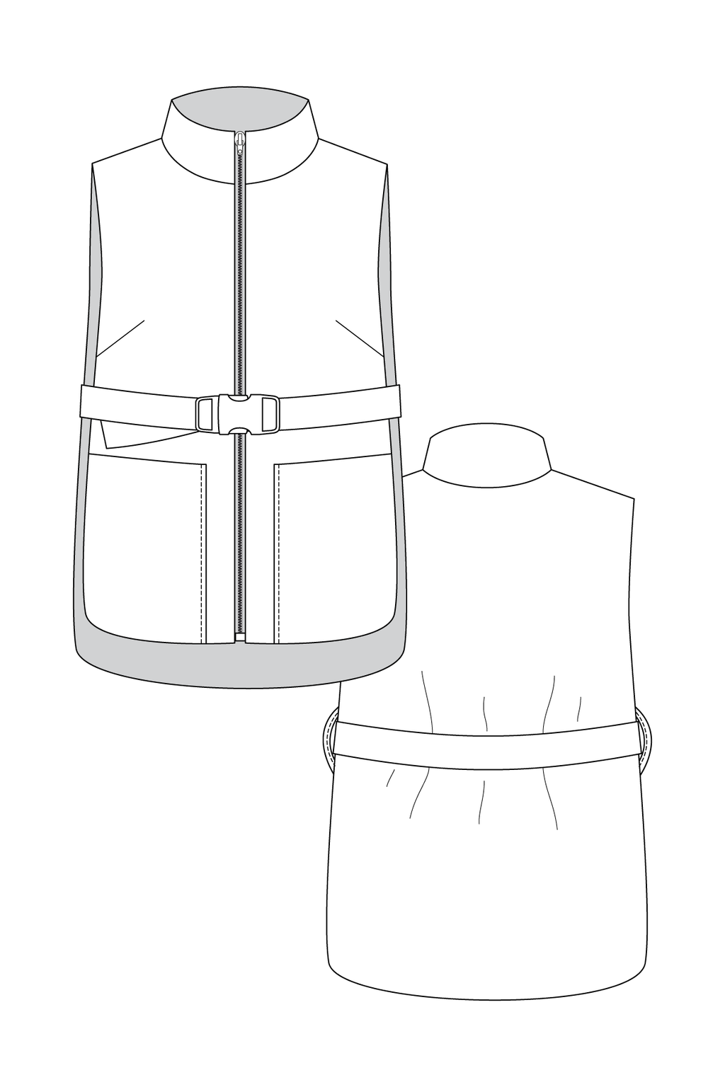 SAANA puffer vest