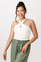 ULPU cross neck tank top