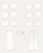 Cashmerette Upton Dress & Skirt Plus Mix & Match Expansion Pack PDF pattern