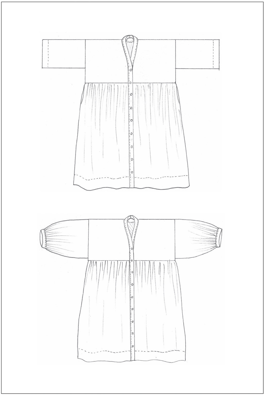 ZW Gather Dress - PDF Pattern