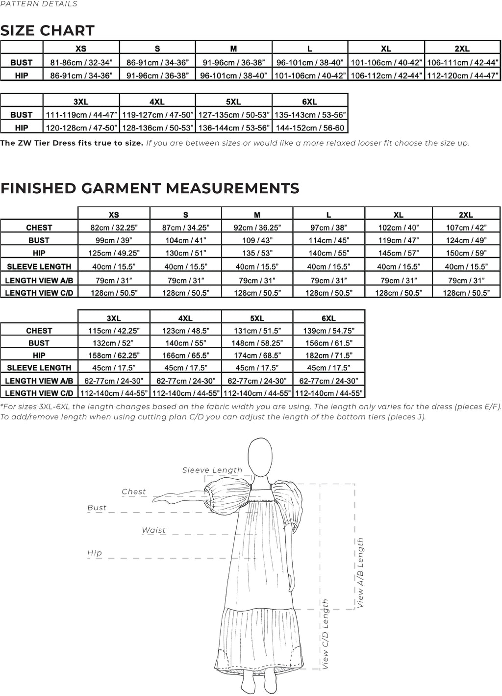ZW Tier Dress - PDF Pattern