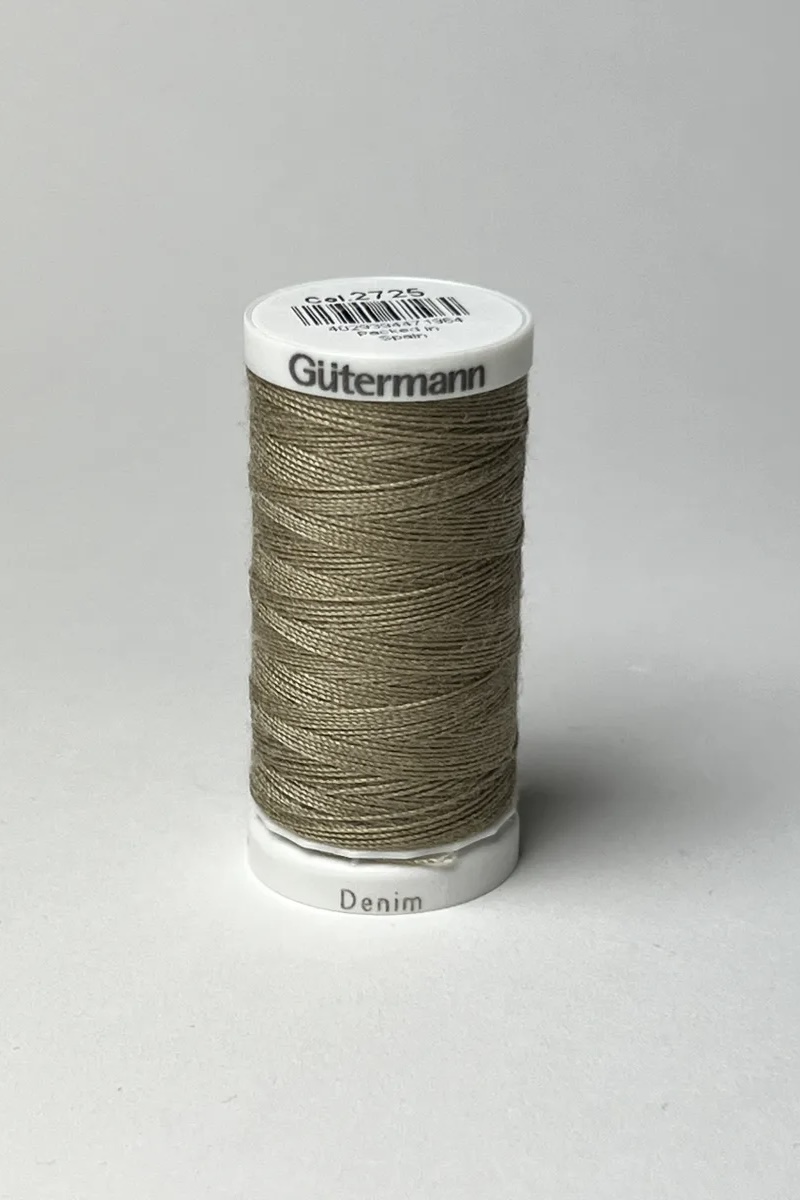 Gütermann Denim Thread Decorative Storage Tin X12 Spools Denim Thread,  Needles & Labels Giftbox Tin 799782 -  Finland