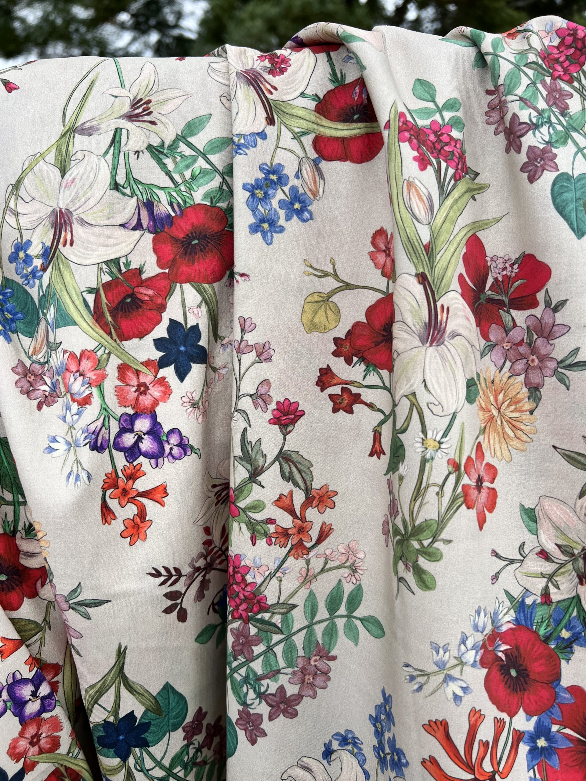 Diamond Floral Cotton Lawn - Joan’s Fine Fabric